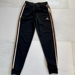 Black Adidas Joggers - Girls Medium